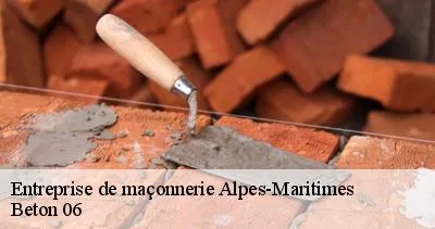 Réalisation de maçonnerie par Beton 06 dans les Alpes-Maritimes